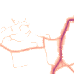 Daytime road noise heatmap for GU8 4RT