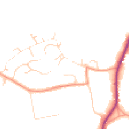 Daytime road noise heatmap for GU8 4RW