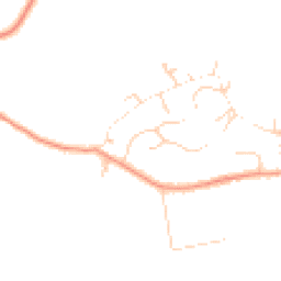 Daytime road noise heatmap for GU8 4RY