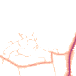 Daytime road noise heatmap for GU8 4SG
