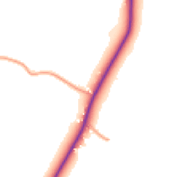 Daytime road noise heatmap for GU8 4SN