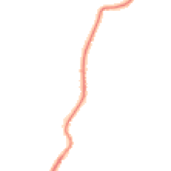 Night-time road noise heatmap for GU8 4UF