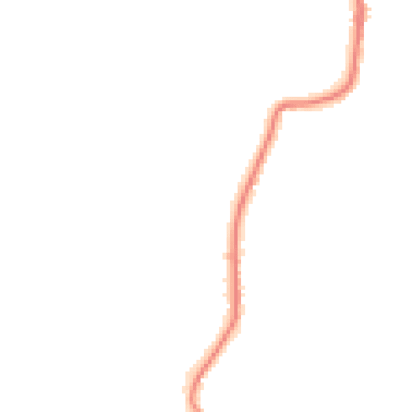 Night-time road noise heatmap for GU8 4UG