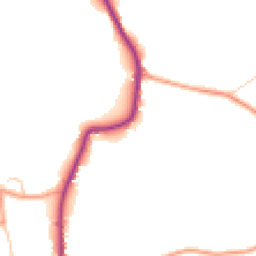 Daytime road noise heatmap for GU8 4UL