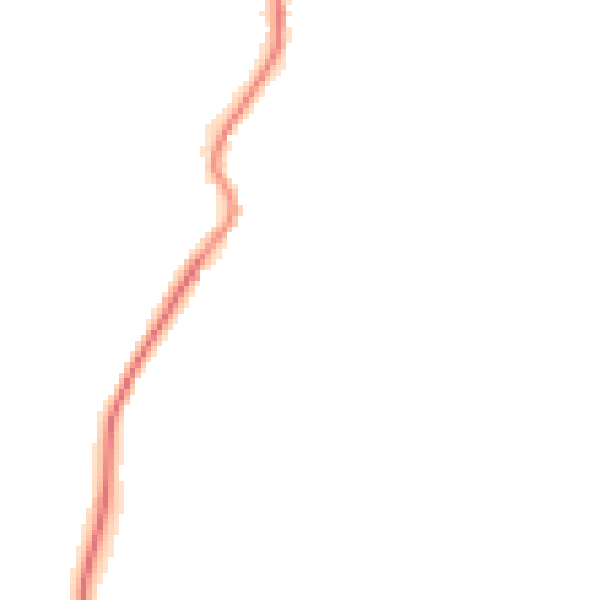 Night-time road noise heatmap for GU8 4UZ
