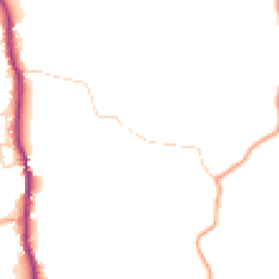 Daytime road noise heatmap for GU8 5AH