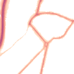 Night-time road noise heatmap for GU8 5AX