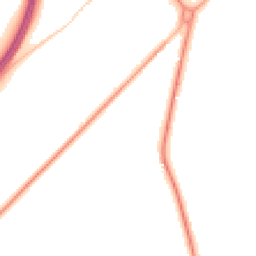 Night-time road noise heatmap for GU8 5BU