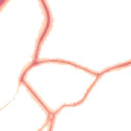 Night-time road noise heatmap for GU8 5DS