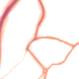 Night-time road noise heatmap for GU8 5DU