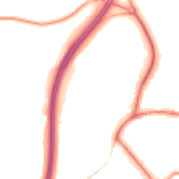 Night-time road noise heatmap for GU8 5EB