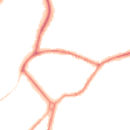 Night-time road noise heatmap for GU8 5EG