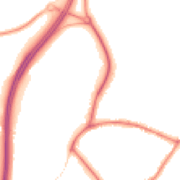 Night-time road noise heatmap for GU8 5EH