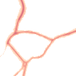 Night-time road noise heatmap for GU8 5FF