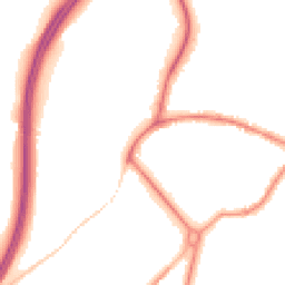 Night-time road noise heatmap for GU8 5JQ