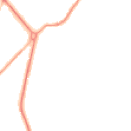 Night-time road noise heatmap for GU8 5JR