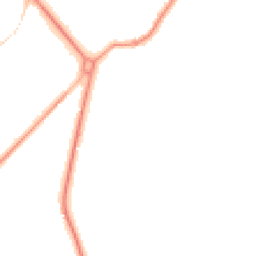 Night-time road noise heatmap for GU8 5JS