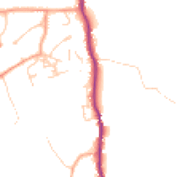 Daytime road noise heatmap for GU8 5LT