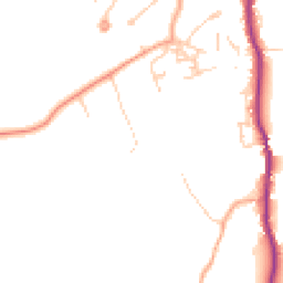 Daytime road noise heatmap for GU8 5NX