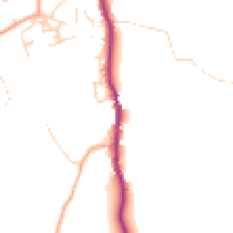 Daytime road noise heatmap for GU8 5PH