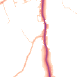 Daytime road noise heatmap for GU8 5PN