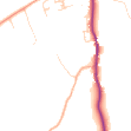 Daytime road noise heatmap for GU8 5PP