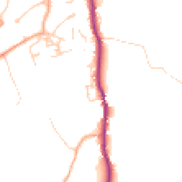 Daytime road noise heatmap for GU8 5PQ