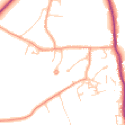 Daytime road noise heatmap for GU8 5RF