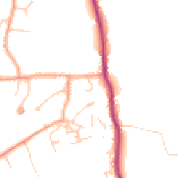Daytime road noise heatmap for GU8 5RR
