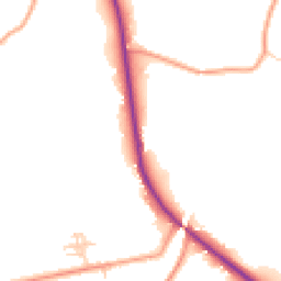 Daytime road noise heatmap for GU8 5SL