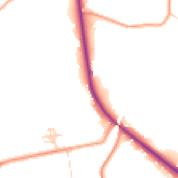 Daytime road noise heatmap for GU8 5ST
