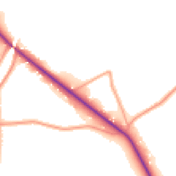 Daytime road noise heatmap for GU8 5TS