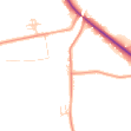 Daytime road noise heatmap for GU8 5TX