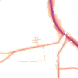 Daytime road noise heatmap for GU8 5US