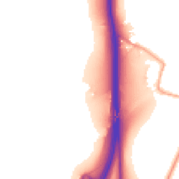 Daytime road noise heatmap for GU8 6BB