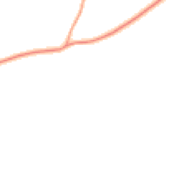 Daytime road noise heatmap for GU8 6BQ