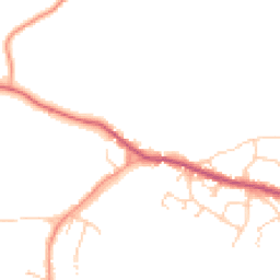 Daytime road noise heatmap for GU8 6DA