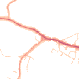 Daytime road noise heatmap for GU8 6DD