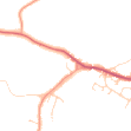 Daytime road noise heatmap for GU8 6DE