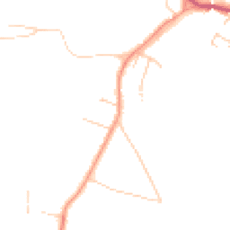 Daytime road noise heatmap for GU8 6DL