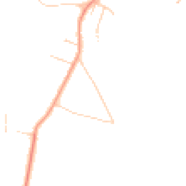 Daytime road noise heatmap for GU8 6DS