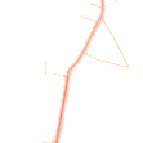 Daytime road noise heatmap for GU8 6EB