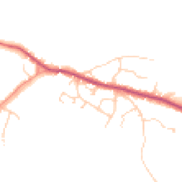 Daytime road noise heatmap for GU8 6EF
