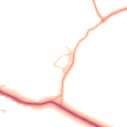 Daytime road noise heatmap for GU8 6FB