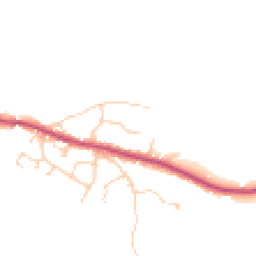 Daytime road noise heatmap for GU8 6HJ