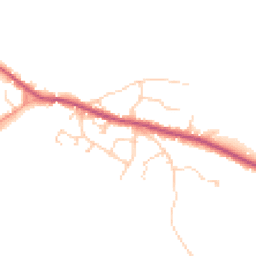Daytime road noise heatmap for GU8 6HW