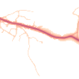 Daytime road noise heatmap for GU8 6JA