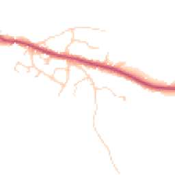 Daytime road noise heatmap for GU8 6JG