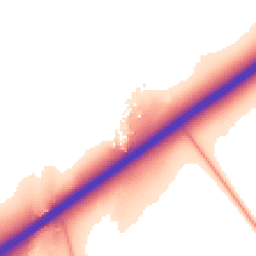 Daytime road noise heatmap for GU8 6NE