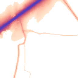 Daytime road noise heatmap for GU8 6NG